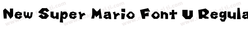 New Super Mario Font U Regular字体转换